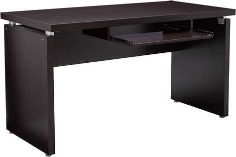 An Office Desk With One Drawer Open