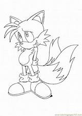 Tails Colorir Exe Raposa sketch template