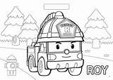 Poli Robocar Coloring Pages Roy Getdrawings sketch template