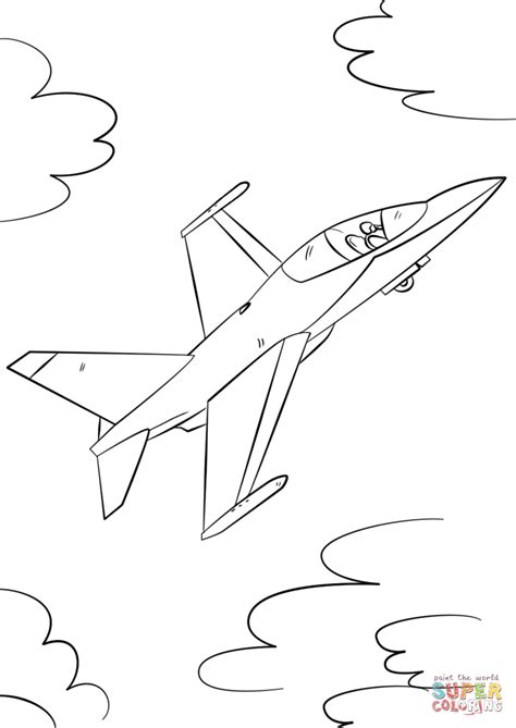 military fighter jet coloring page  printable coloring pages