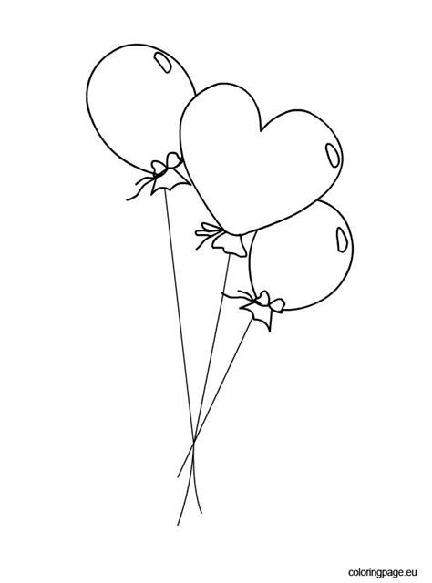 balloons coloring picture coloring page