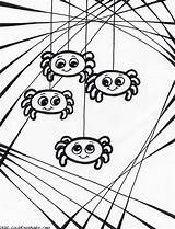 Coloring Halloween Spider Pages Spiders Printable Color Print Kids Getcolorings sketch template