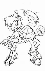 Sonic Amy Coloring Pages Kissing Lineart Sonamy Printable Color Print Deviantart Getdrawings Getcolorings Template Sketch Colorings sketch template