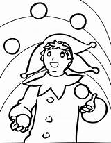 Juggling Coloring Pages Getcolorings sketch template
