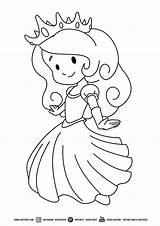 Enfant Princesse Princess Kawai Malvorlagen Licorne Prinzessin Vorschule Danieguto Igel Licious sketch template