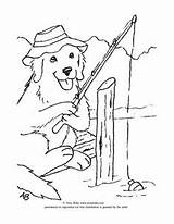 Coloring Bolin Amy Gone Fishing Retriever Sheet Pyrenees Great Puppy Golden Pages Sheets sketch template