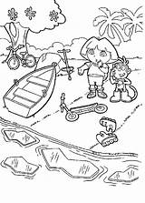 Coloring Dora Map Explorer Pages Cartoon Library Clipart Popular Sheets sketch template