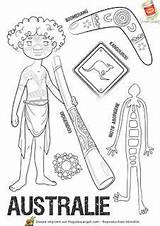 Coloriage Australie Coloriages Didgeridoo Enfant Aboriginal Hugolescargot Boomerang Colorier Theme Entier Hugo Far Aborigène Multicultural Atsi Loup Aubry Activite Italie sketch template