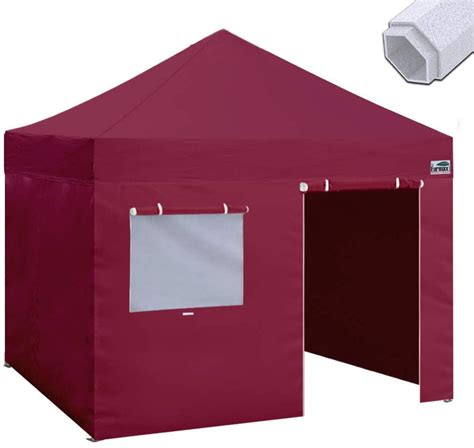 eurmax premium  ez pop  canopy tent commercial instant canopies shelter  removable