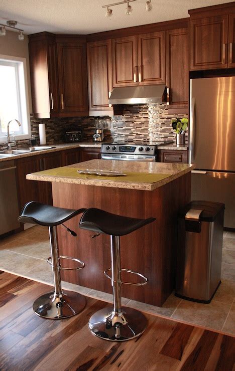 walnut kitchen cabinets contemporary kitchen