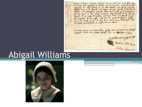 Ppt Abigail Williams Powerpoint Presentation Free
