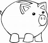 Piggy Tirelire Clipartmag sketch template