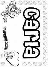 Name Coloring Pages Carla Color Girls Choose Board sketch template