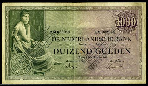 dutch guilder banknotes  gulden note  world banknotes coins pictures  money