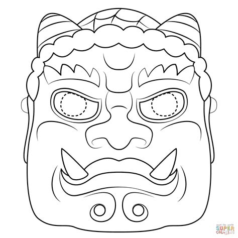 oni coloring pages printable coloring pages