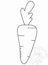 Carrot Easter Shape Printable Coloring sketch template