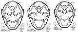 Rangers Ranger Morphers Dino Mascara Máscara Samurai Leerlo sketch template