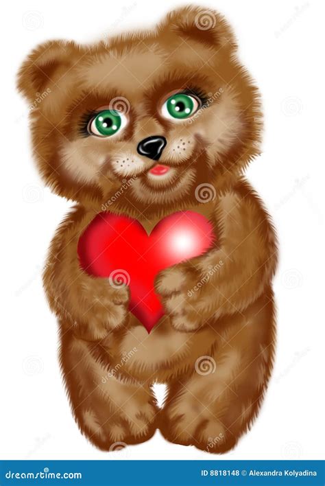 bear  heart royalty  stock  image
