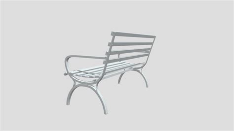park bench 3d model by arfilion [fba1744] sketchfab