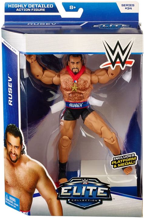 amazoncom wwe elite collection series  rusev action figure toys