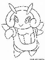 Coloring Pages Bug Pokemon Fun Illumise Burmy Trash sketch template