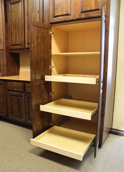 pull  shelves burrows cabinets central texas builder direct custom cabinets