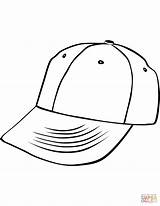 Cap Coloring Baseball Colouring Printable Pages Clipart Caps Kids Clothing Color Drawing Clothes Transparent Hat Styles Paper sketch template