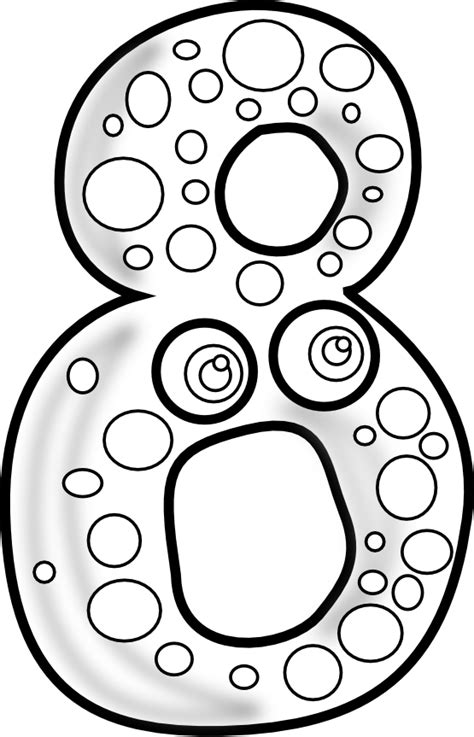 number  coloring page    clipartmag