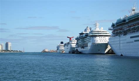 miami cruise ship port cruise panorama