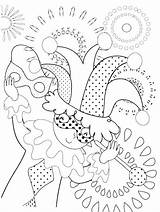 Carnival Coloring Pages Animals Brazil Jester Getcolorings Color Pa sketch template
