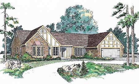 attractive tudor home plan  architectural designs house plans