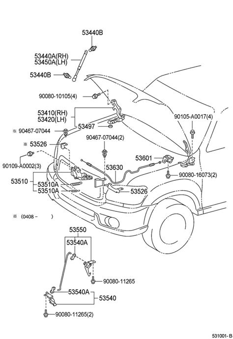 toyota sequoia hood safety catch  toyota parts overstock lakeland fl