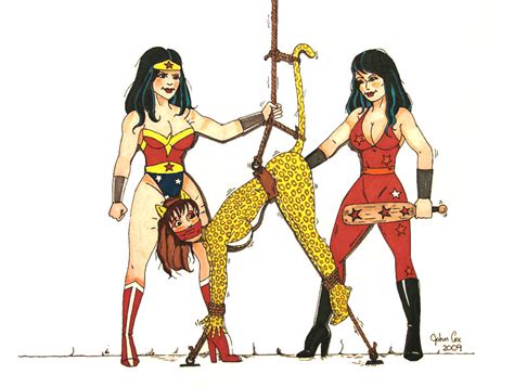 amazon lesbian bondage domination cheetah naked supervillain images superheroes pictures