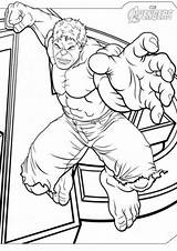Hulk Coloring Mewarnai Gambar Avengers Tulamama sketch template
