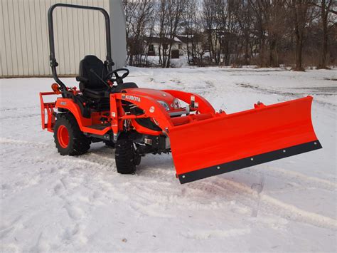 kubota bx snow plow attachment loader mounted ai products