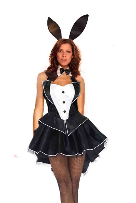 woman sexy bunny girl rabbit cosplay lingerie costume halter dress