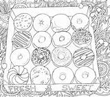Beignet Donuts Bestcoloringpagesforkids Doughnuts sketch template