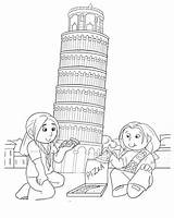 Torre Pisa Colorir Tudodesenhos sketch template