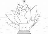 Lotus Temple Getdrawings Drawing sketch template