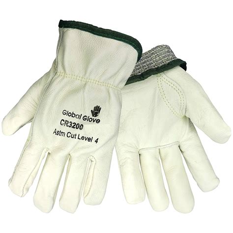 global glove cr leather premium grade cut resistant industrial work