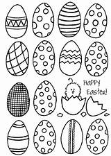 Easter Coloring Drawings Drawing Pages Egg Printables Happy Printable Pasqua Da Template Eggs Easy Colorare Uova Di Disegno Sheets Para sketch template