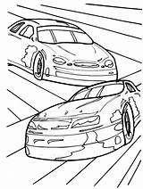 Coloring Nascar Pages Kids Popular sketch template
