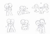 Chibi Couple Poses Base Drawing Drawings Ych References Reference Sketch People Leniproduction Choose Board Manga Deviantart sketch template