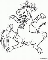 Coloring Pages Cow Cows Animals Kids Farm Popular Coloringhome sketch template