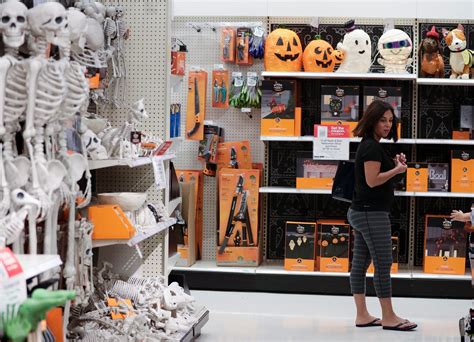 stores put  halloween decorations  early readers digest