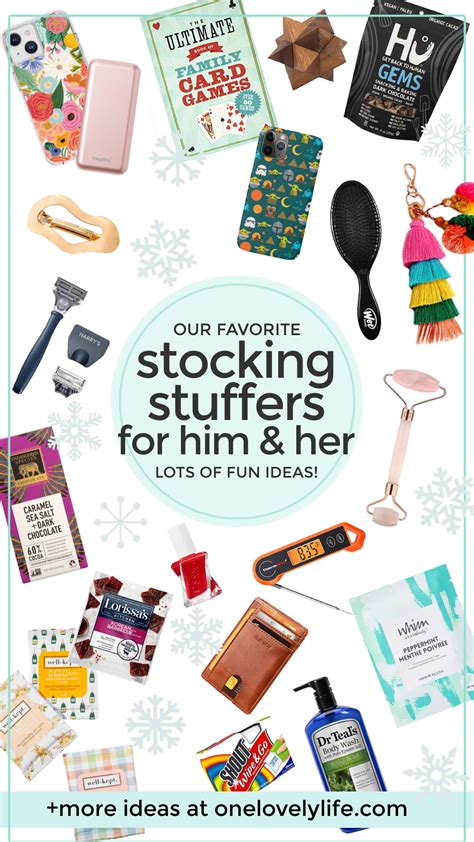 stocking stuffer ideas for him and her one lovely life