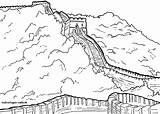 Malvorlagen Chinesische Mauer sketch template