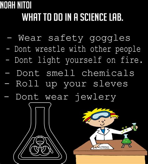 science safety poster noahs blog