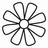 Outline Flower Daisy Icon Svg Transparent Vector Vexels sketch template