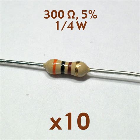 ohm   watt axial resistor  pcs nos